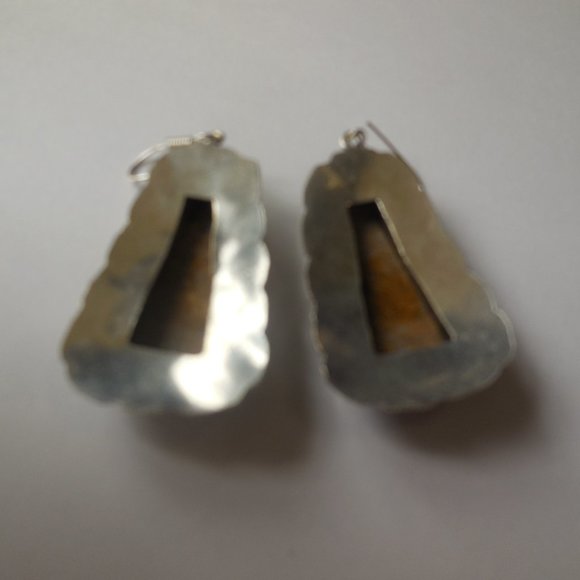 Earrings Honey Dendrite Astrological & Feng Shui Remedy Jewelry - Picture 3 of 3